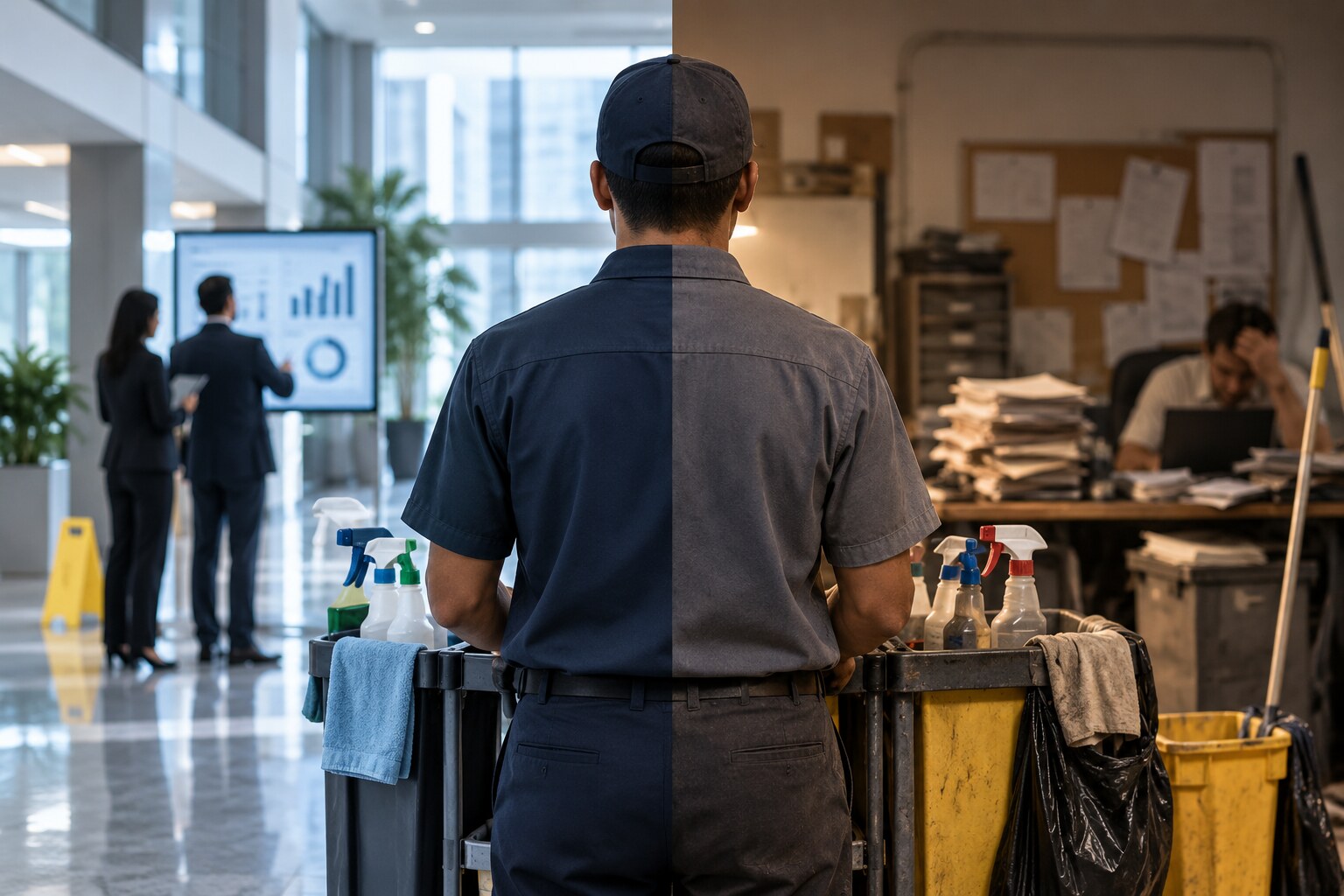 Profissional de facilities entre uma operação organizada e outra sem estrutura de gestão